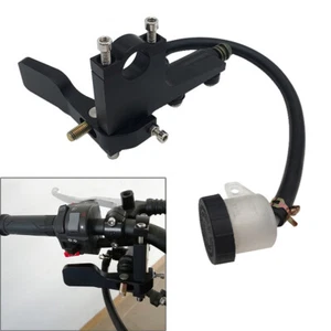 7/8'' Motorcycle Clutch Thumb Brake Lever Rear Master Straight Pump Cylinder - Foto 1 di 7