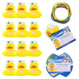 	36 Stück Entenanhänger Kreuzfahrt Kits Gummi Enten Etiketten & Bänder für Partys & Deko	 - Bild 1 von 7