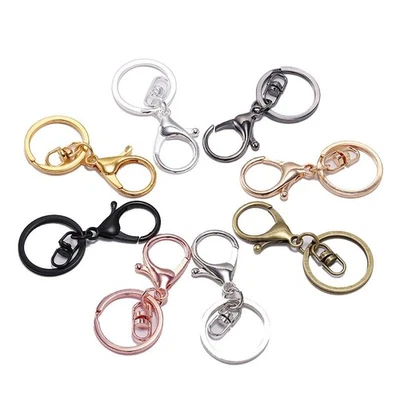 5x Swivel Keyring Lobster Clasp Keychain Key Ring Clasps Lanyard Trigger 70x30mm - Image 1 of 4