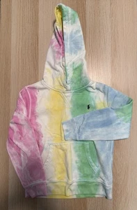 Polo Ralph Lauren Hoodie Youth Tie Dye Sweatshirt Sweater Size 6 Casual Bright - Picture 1 of 7