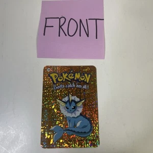 Pokémon Vintage Pocket Monster Vending Prism Holo Rare Foil Vaporeon Eeveelution - Picture 1 of 4