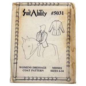 SuitAbility Pattern 5031 Womens Dressage Coat Jacket Sizes 6-24 Equestrian UNCUT - Picture 1 of 4