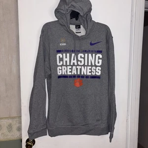 Nike Clemson Tigers Herren Large grau Hoodie Chasing Greatness Tigers Fußball - Bild 1 von 10