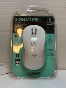 Logitech Signature M650 L LEFT Full Size Wireless Mouse Off-white 910-006235 NEW - Picture 1 of 5