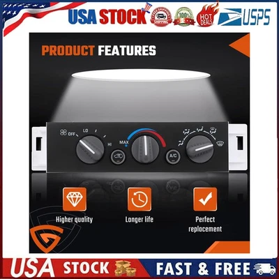 Para Chevy GMC C1500-C3500 K1500 1996-2002 camión aire acondicionado calefacción control de clima 6 Foto 1 de 4