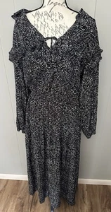 Target Women’s Universal Thread XL Extra Large Black White Print Dress Nwt - Picture 1 of 4