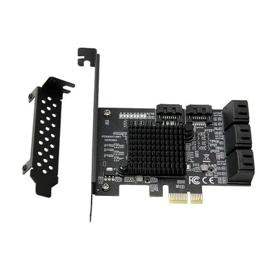 8-Port SATA 3.0 PCI Express Expansion Card PCI-E Controller 6G Adapter for HDDvW - Image 1 of 4