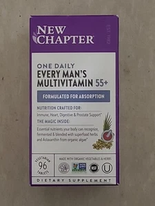 New Chapter One Daily Every Man's Multivitamin 55+ - 96 Tablets Exp: 02/2026 - Picture 1 of 2