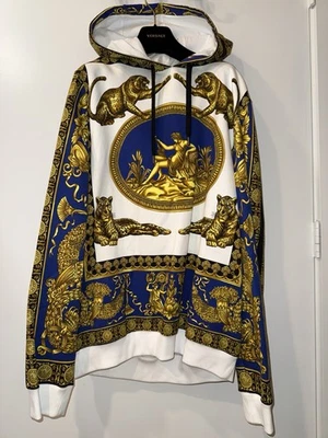 Sudadera con capucha barroca Versace + bolsa de ropa | talla grande Foto 1 de 4