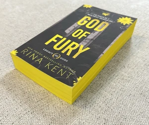 God Of Fury By Rina Kent Signed Deluxe Edition With Sprayed Edges Legacy Of Gods - Bild 1 von 9