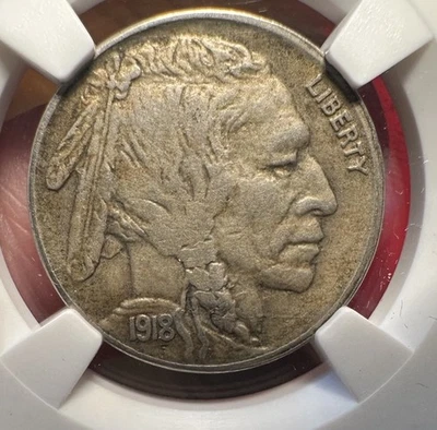 1918 S Buffalo Nickel XF EF 40 NGC Certified - Image 1 of 3