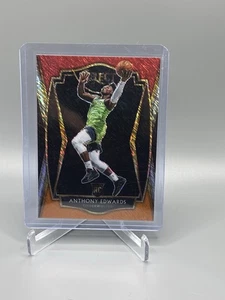 2021 Panini Select Premier Level Red White Orange Shimmer #169 Anthony Edwards - Picture 1 of 2