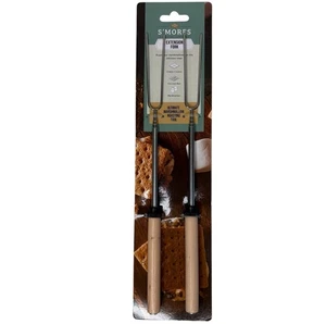 S’mores Extension Fork Set of 2 Telescoping Marshmallow Roasting Sticks  32” New - Picture 1 of 3