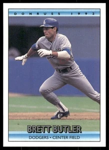1992 Donruss #369 Brett Butler Los Angeles Dodgers Baseball Card - Picture 1 of 2