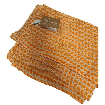 Nuevo con etiquetas Francescas Naranja Estampado de Estrellas Ligero Bufanda Envoltura Talla Única Foto 1 de 4