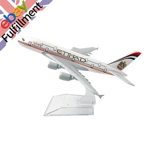 1/400 15.5cm A380 Etihad Airways Airplane Model Alloy Diecast Aircraft Scene - Picture 1 of 13