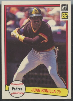 1982 Donruss #220 Juan Bonilla San Diego Padres - Image 1 of 2