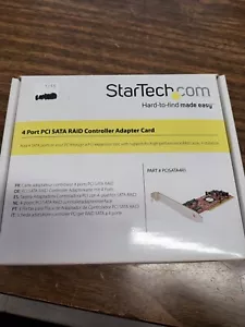 STARTECH PCISATA4R1 4 PORT PCI SATA RAID CONTROLLER ADAPTER CARD - Picture 1 of 2