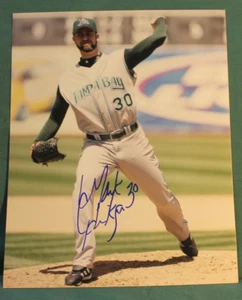 FOTO DE BÉISBOL FIRMADA POR HENDRICKSON, MARK 2004-2006 TAMPA BAY RAYS - Imagen 1 de 1