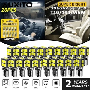 20Pcs White LED Interior Dome Map License Light Bulb T10 2825 168 158 194 CANBUS - Bild 1 von 12