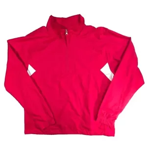 Nike Golf Fit Storm Red Lightweight Pullover Women's XL Long Sleeve Zip Pocket - Picture 1 of 10