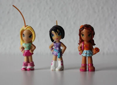 CLIKITS Minifiguren LEGO Group 3 Stück Girls: Heart + Daisy + Star,  2005 Jahr - Bild 1 von 4