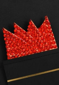 Vito Dance Crystal Pocket Square - Hyacinth - Picture 1 of 3