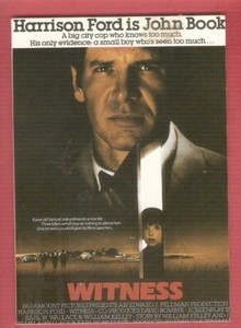 Harrison FORD CINEMA Postcards Ed. Post Card England ""Witness"" Peter WEIR