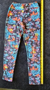 LuLu Roe Tween Leggings Small Floral Design - Picture 1 of 7
