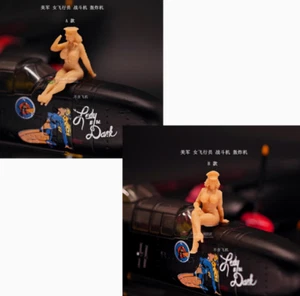 1/72 Resin US Female Pilots 2 figures Unpainted- - Picture 1 of 1