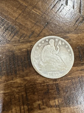 1877 Seated Liberty Half Dollar Silver Coin Cover