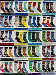 Holiday Christmas Naruto Anime Crew Socks 3 Pair Pack Mens Shoe Size 8 to 12 DBZ - Picture 1 of 72