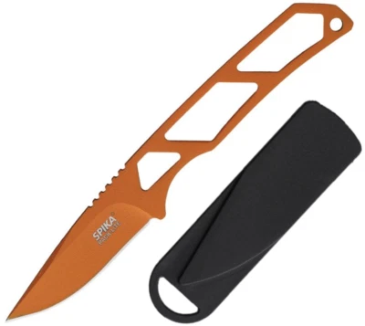 SPIKA Pack-Lite Fixed Knife 2.5" One-Piece 440 Steel Blade Skeletonized Handle - Image 1 of 3