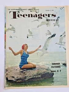 Teenagers Weekly Nov 11 1959 - Tommy Steele, Fashions, Sydney Rockers - Picture 1 of 7