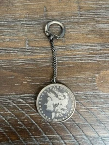 1880 Morgan Dollar in Key Chain - Picture 1 of 2