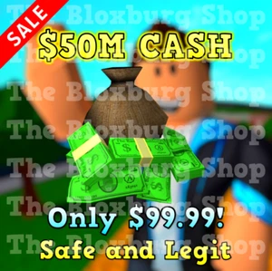 $50 Million Bloxburg CASH ๐ฐ | ๐ SAME DAY DELIVERY | โ
100% SAFE | ๐BEST DEAL - Picture 1 of 3
