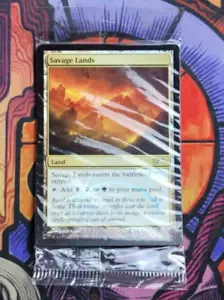 Savage Lands 12/12 FNM Top 4 Foil Sigillato Promo Magic MTG Card Inglese - Foto 1 di 4
