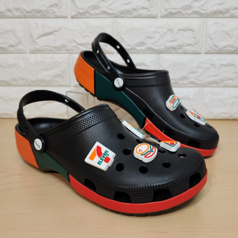 Crocs Eleven Classic Clog Size 12 Limited Edition Black 208272-001