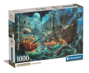 Puzzle 1000 Compact Pirates Battle - Picture 1 of 1