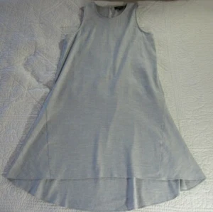 Theory Womens Dress Size 6 Alderdale Linen Blend Light Blue High Low Sleeveless - Picture 1 of 8