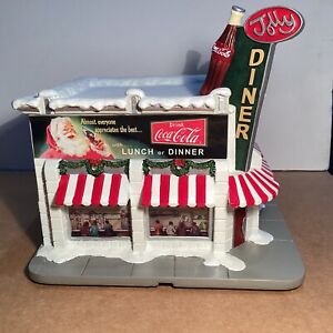 2001 Hawthorne  Holiday Lighted Village COCA-COLA - “The Jolly Diner”