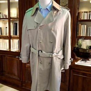 Double Breasted Trench Coat 42r Removeable Wool Liner Nordstrom Hong Kong - Picture 1 of 20