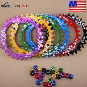 SNAIL 104BCD Single Chainring 30-52T MTB Sprocket Narrow Wide For 8-11S Chain US - Picture 1 of 14