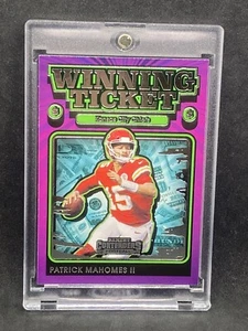 Patrick Mahomes RARO BOLETO GANADOR TARJETA DE INVERSIÓN PANINI CHIEFS MVP COMO NUEVO - Imagen 1 de 2