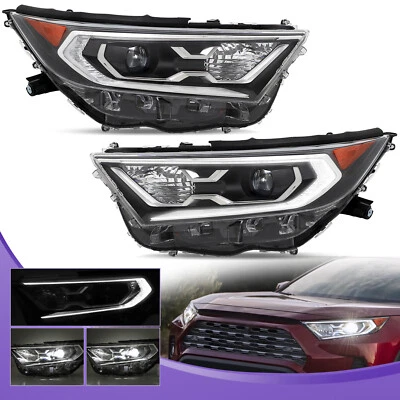 LED Projector Headlights W/DRL For 2019-2022 Toyota RAV4 LE XLE Headlamps L+R Foto 1 de 4