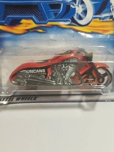 2000 Hot Wheels Scorchin' Scooter Motorcycle Duncans Orang Black New Sealed #240 - Picture 1 of 3