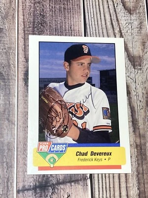 Frederick Keys 1994 Fleer ProCards Minor League Chad Devereux #2606 signed - Image 1 of 3