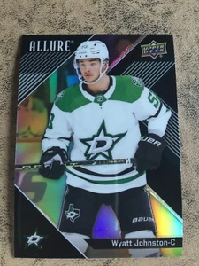 Wyatt Johnston 2024-25 UD ALLURE Hky Black Rainbow Parallel #91 SP Dallas Stars - Picture 1 of 2