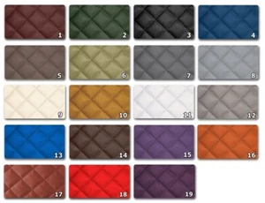 Eko Pikowana sztuczna skóra Diament Karbrowany pojazd Tkanina tapicerska - Zdjęcie 1 z 20