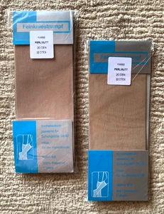 2x Fein Kniestrümpfe, 20 den, NEU, OVP, Gr. 34-42, Farbe Perlmutt - Bild 1 von 1